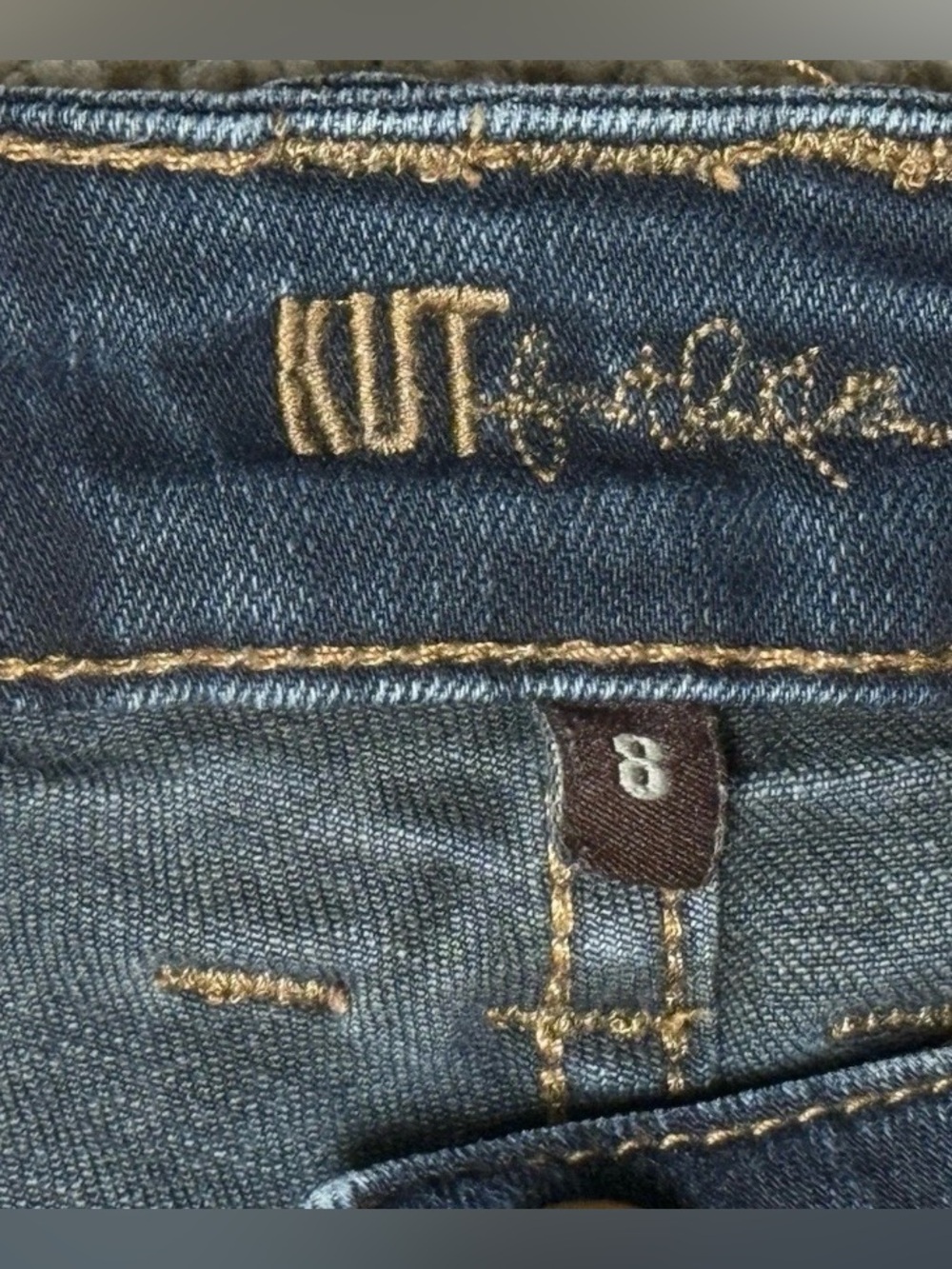 Kut From The Kloth Size 8 Diana Skinny Stretch Blue Jeans Womens 32 X 32 - Picture 8 of 10